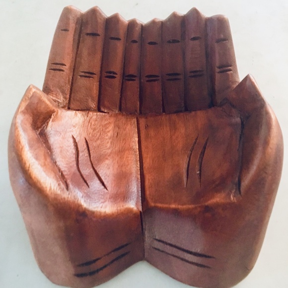 Indonesian Wooden Hand Bowl - Picture 3 of 3